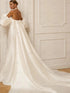 Elegant Simple Wedding Dresses Satin Sheath Mermaid Gowns